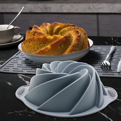 Tongjude 54 Pieces Silicone Baking Pans Set, 10 Silicone Cake Molds