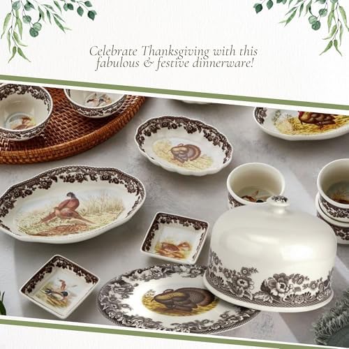 Spode Woodland 2 Piece Serving Platter with Dome