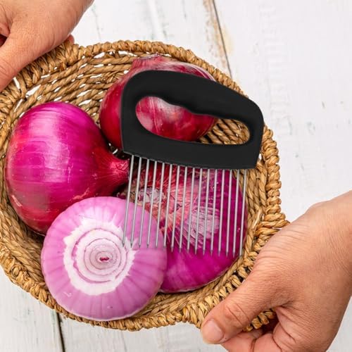 Onion Holder for Slicing Stainless Steel Vegetable Chopper Tool