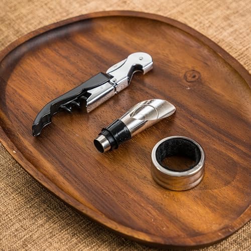Wine Box, 2 Bottle Top Handle with 3 Accessory Gift for