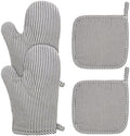 Oven Mitt and Pot Holder Set, 4 Pcs, Heat Resistant