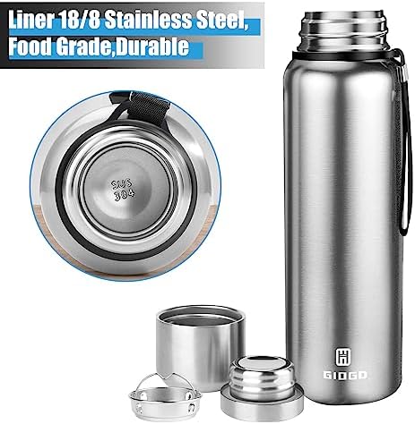 Insulated vacuum Thermo Bottle 750ml/25.4oz with cup Stainless steel