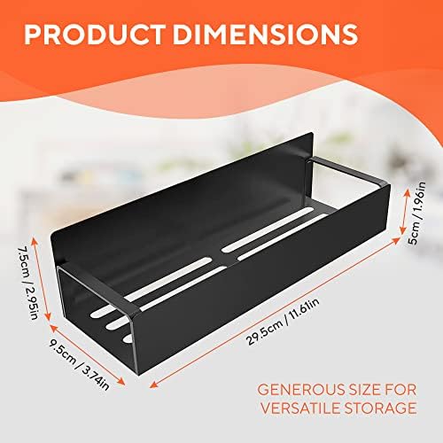 Hamilton Max 2-Pack Magnetic Shelves, Black Steel