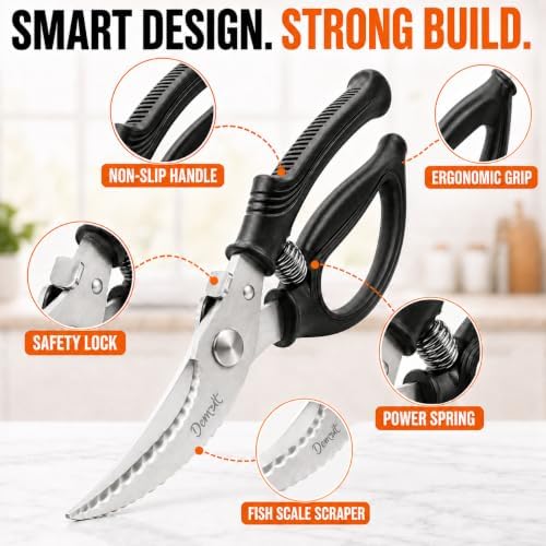 Heavy Duty Poultry Shears, Spatchcocking & Bone Cutting Scissors