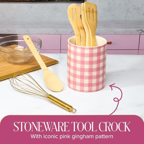Paris Hilton 7-Piece Kitchen Utensil Set, Pink