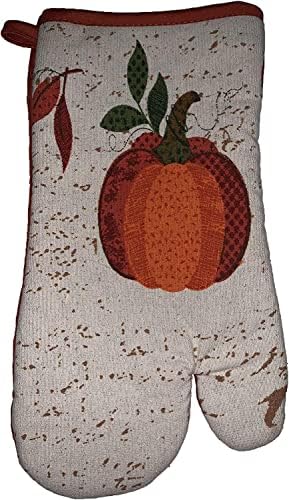 Set of 10, Pumpkin Fall Design Tapestry Kitchen Towel Set, Include 4