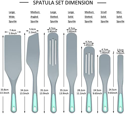 To encounter 7-Piece Silicone Spurtles Set