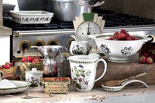 Portmeirion Botanic Garden Drum Shaped Covered Sugar Bowl 7 Oz