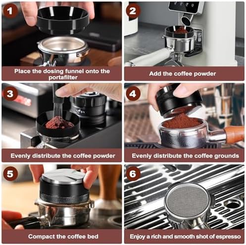 Espresso Accessories Kit 53.5mm, Coffee Distributor and Tamper Leveler