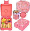 Bento Lunch Box Set for Kids with 10oz Soup Thermo, Leak-Proof Lunch