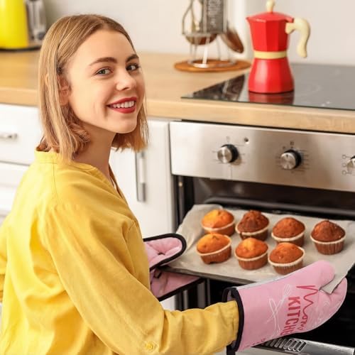 6 Pcs Mothers Day Oven Mitts Pot Holder Kitchen Towels Gloves