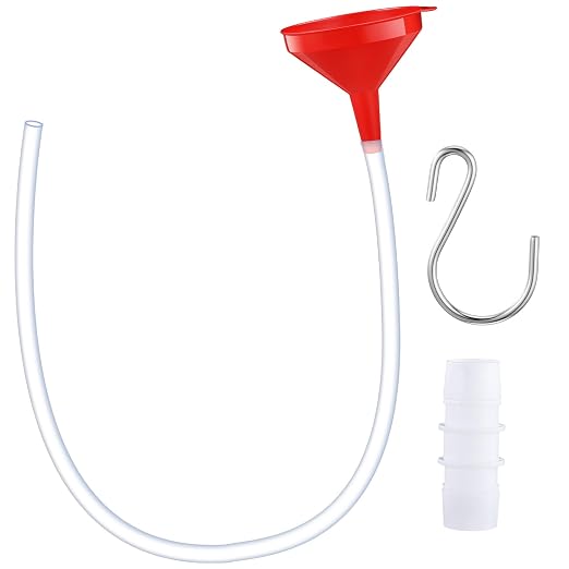 Long Funnel for Transmission Fluid 3.28 Foot Clear Tubing Plastic Wide Mouth by Innconee