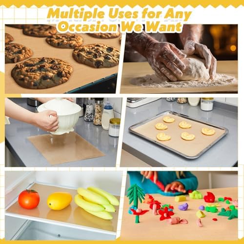 Thickened Silicone Baking Mat Roll, 72" x 12", Reusable
