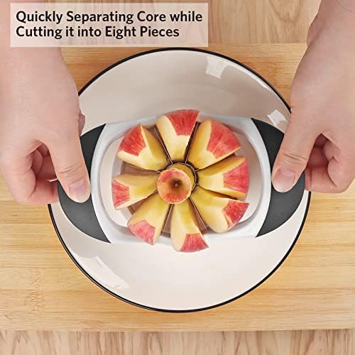 Asdirne Apple Slicer & Corer Set, Apple Cutter and Fruit Slicer with