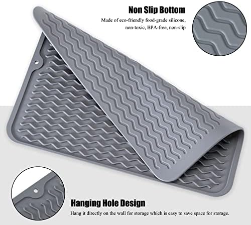 Silicone Dish Drying Mat, 16" x 12"