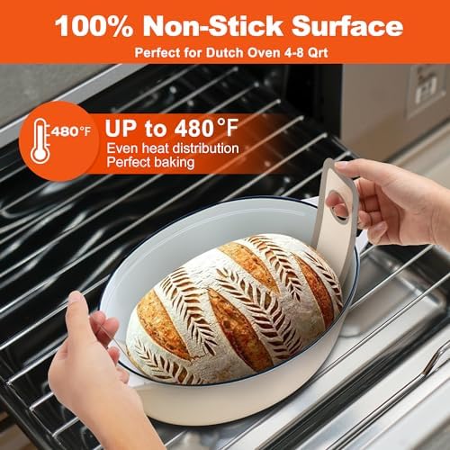 Angadona Silicone Bread Sling Oval. Non-Stick & Easy Clean Reusable