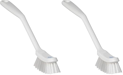 Vikan - Fine Dish Brush - Heavy-Duty, Slip-Resistant Cleaning Brush, by Vikan