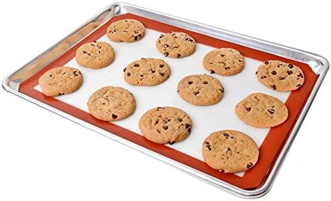 New Star Foodservice Aluminum Sheet Pan & Silicone Mat, 13x18-Inch