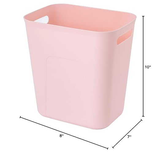 UUJOLY Plastic Small Trash Can Wastebasket, Garbage Container Basket - Image 3