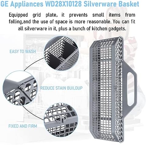 Universal GE WD28X10128 Genuine OEM Silverware Basket, Dishwasher
