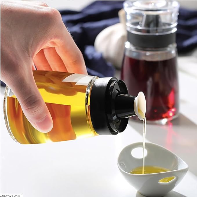 Outdoor Oil Dispenser Bottle for Camping, 160 ml/5.4 oz Glass Olive Oil and - Image 3