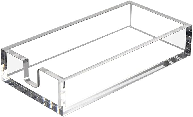 HIIMIEI Acrylic Napkin Holder for Bathroom, Acrylic Guest Towel Holder by HIIMIEI