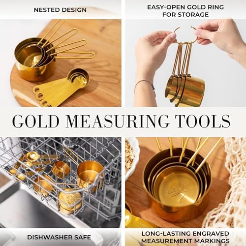 Styled Settings Black and Gold Kitchen Utensils Set, 15-Piece