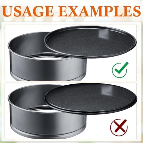 Sunnyray 16 Pack 4.7 Inch Mini Springform Pans Round Cake Baking Tins