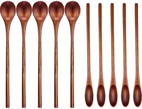 Patelai 10 Pieces Wooden Coffee Spoons