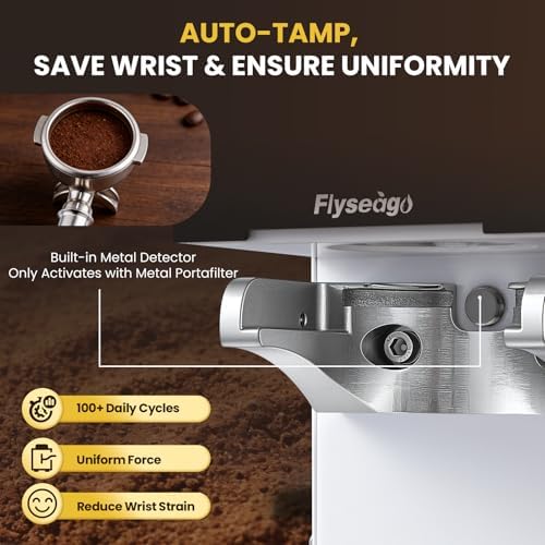 Automatic Espresso Tamper for 58mm Portafilters, Touch Control