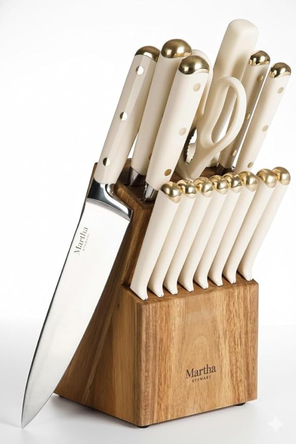 Martha Stewart Knife Block Set 16-Piece by MarthaStewart