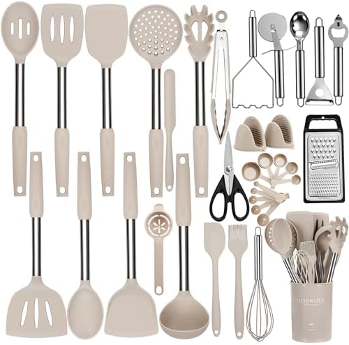 NCUE 35 Pcs Silicone Cooking Utensils Set, 446°F