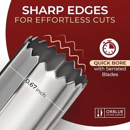 Orblue Premium Apple Corer Tool & Pie Server Bundle
