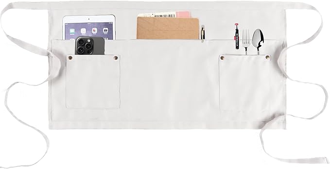 Server Apron with 5 Pockets by MIKIWELL