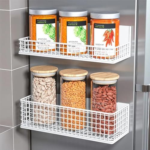 Magnetic Shelf Fridge Basket Bin Washer Dryer Locker Whiteboard