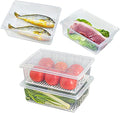 4PCS X-Large Plastic Food Storage Containers