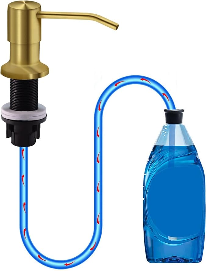 Soap Dispenser for Kitchen Sink, Countertop Sink Soap Dispenser Pump, Say by izolor