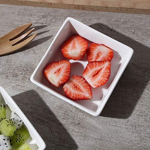 Foraineam 12 Pack 3 Oz Porcelain Dip Bowl Set, White Ramekins
