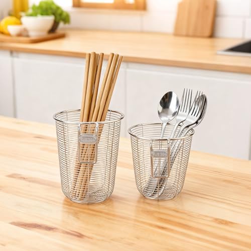 2 Pieces Stainless Steel Dishwasher Chopstick Holder, Rust-Resistant