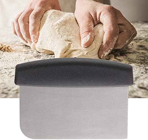 Dough Cutter for Bread and Pizza Dough, Stainless Steel Metal Griddle