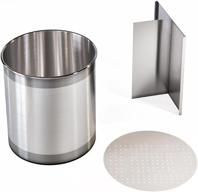 Cooler Kitchen Rotating Extra Large Stainless Steel Utensil Holder Caddy - Image 9