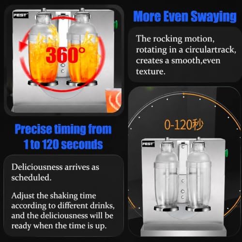 Commercial Milk Tea Mixing Machine, Double Cup