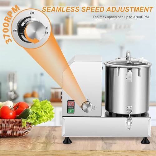 Commercial Food Processor, 1200/1800W, 6/9/15L Blender