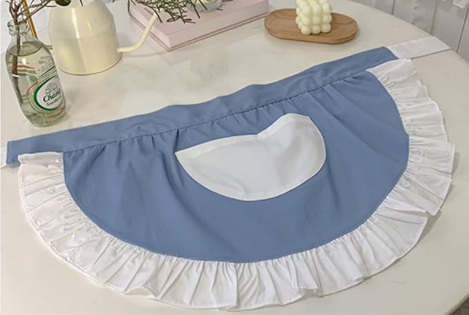 CRB Fashion Waist Apron Kitchen Cooking Restaurant Cotton Bistro Half Aprons - Image 2