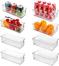 Kingrol Plastic Storage Bins, 10 x 6 x 3 Inch, 10 x 4 x 3 Inch