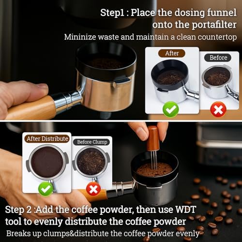 29PCS Espresso Accessories Kit,51mm Espresso Tamper Tools,Includes