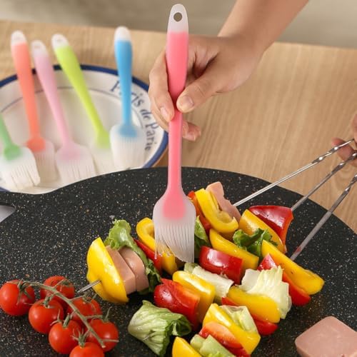 4pcs Silicone Basting Brush Xmas Portable Outdoor Grilling Oil Brush