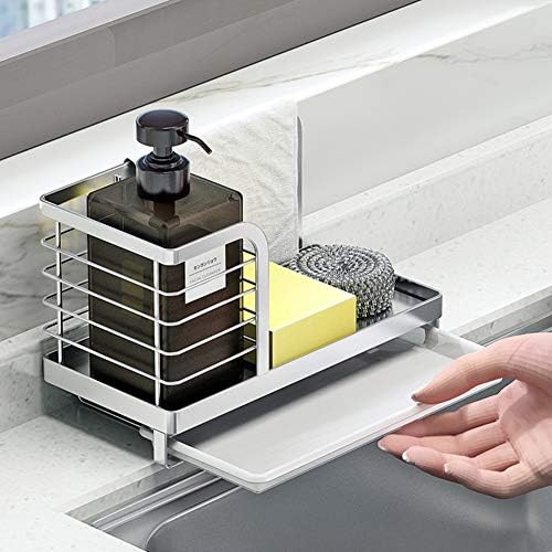 Kitchen Dish Soap and Brush Holder, SUS 304 Stainless Steel