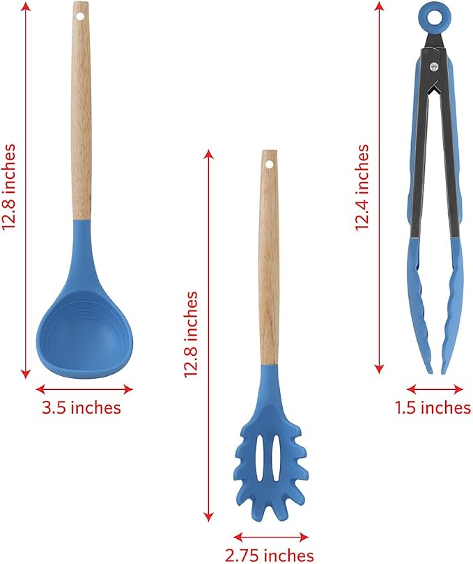 Glad Silicone Kitchen Utensils Set, and Spaghetti Server - Image 5