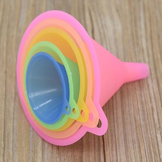 Plastic Funnel Set of 5, All Purpose Cooking Funnels Small to Large Funnel - Image 9